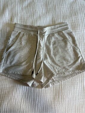 stars above Heather Gray Drawstring Lounge Shorts
